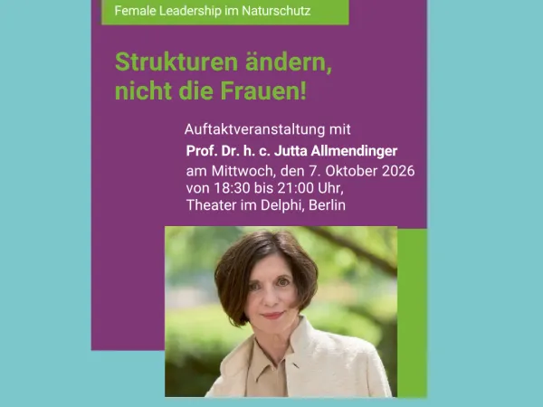 Jutta Almmendinger spricht bei SheLeadsNature